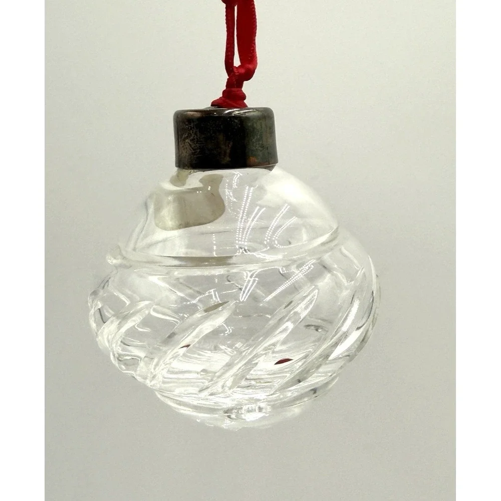 Rare 1970's Lenox Crystal Cut Lead Crystal Ornament In Original‎ Box Read Chip